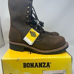 Bonanza BAT 901 Men's 9 Steel Toe, Logger Work Boots Size 13